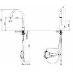 Kohler K-77748K-4-BL Malleco 下拉式廚房感應龍頭 (霧面黑)